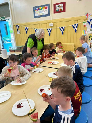 fruit kebabs